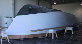 production monohull powerboat designs by Lidgard Yacht Design modern,classic and retro power boat design