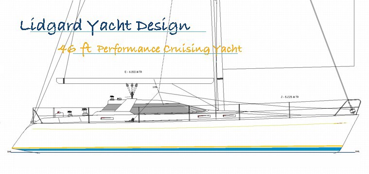 46 ft Cruising Yacht by Lidgard Yacht Design